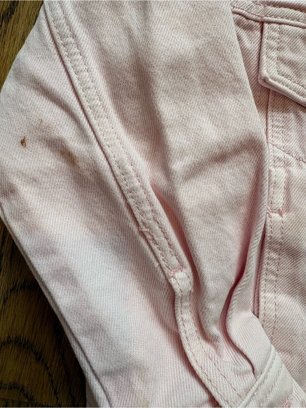 Zara Light Pink Kids' Denim Jacket
